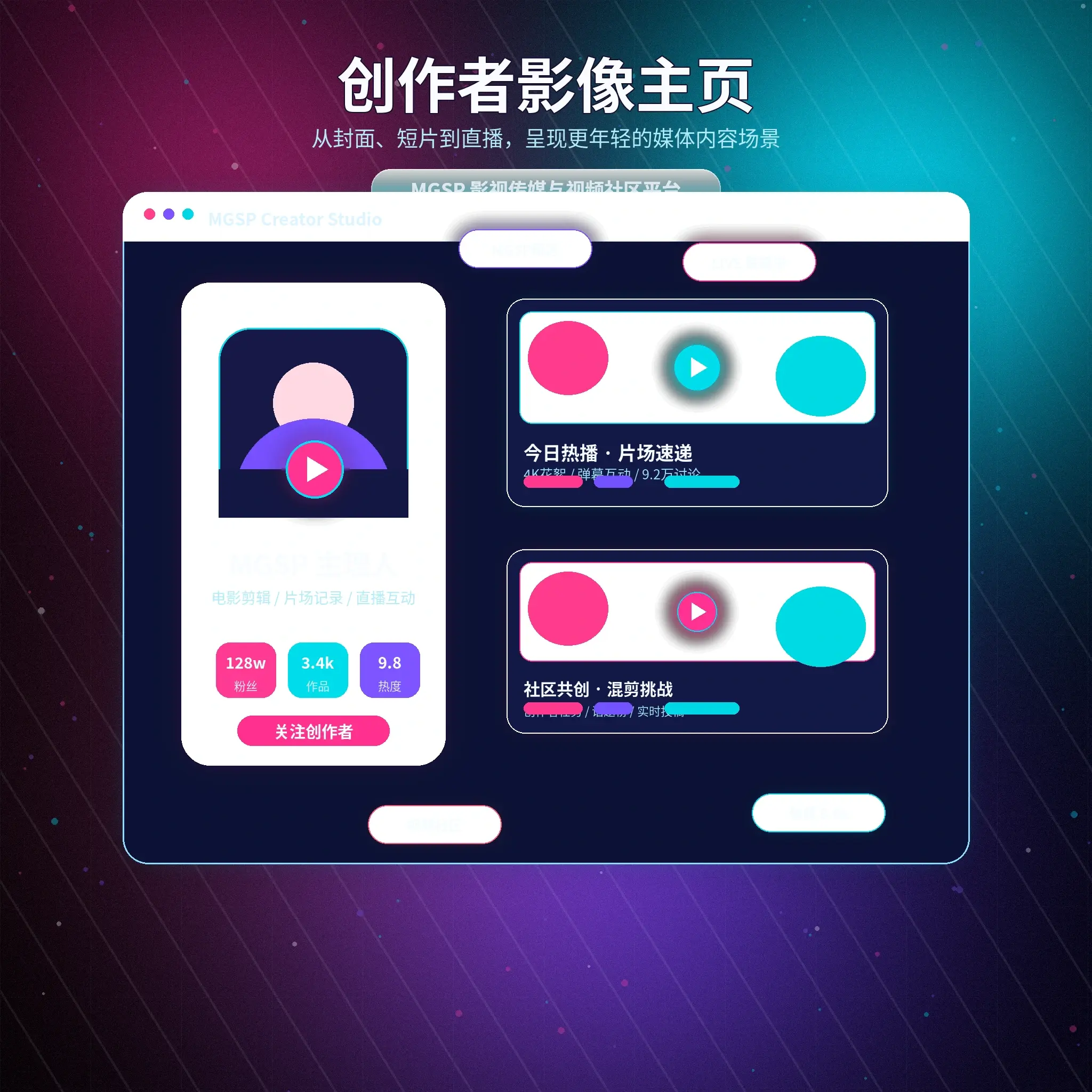 蘑菇视频生活影像创作者展示